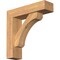 Ekena Millwork Legacy Block Smooth Bracket w/ Offset Brace, Western Red Cedar, 5 1/2"W x 20"D x 20"H BKT0604X20X20LEC05SWR - alternate 1